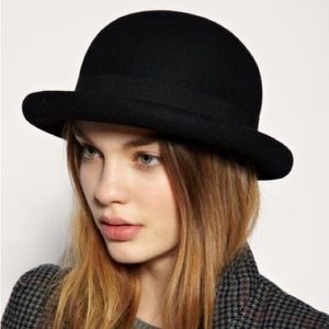 Conner Hats Cov-Ver Wool Black Derby Bowler Hat Size M